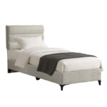 Кревет од ткаенина Limit во крем нијанса 120x200 см