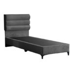 Limit fabric bed in anthracite shade 120x200cm - Слика 3
