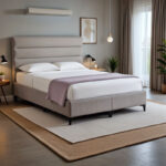 Limit fabric bed in grey shade 160x200cm - Слика 2