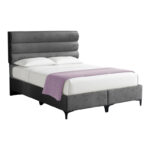 Кревет од ткаенина Limit во антрацит нијанса 160x200 см