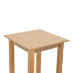 Table Zolenio solid beech wood with mdf top polish walnut 60x60x76cm - Image 3