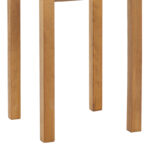 Table Zolenio solid beech wood with mdf top polish walnut 60x60x76cm - Image 4