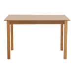 Table Zolenio solid beech wood with mdf top polish walnut 120x80x76cm - Image 3