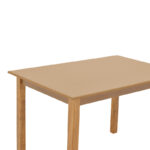 Table Zolenio solid beech wood with mdf top polish walnut 120x80x76cm - Image 4