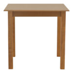 Table Zolenio solid beech wood with mdf top polish walnut 80x80x76cm - Слика 2