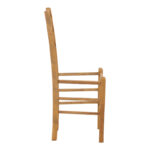 Coffee shop chair Paros solid beech wood polish walnut 41x42x92cm - Слика 3