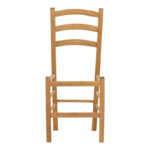 Coffee shop chair Paros solid beech wood polish walnut 41x42x92cm - Слика 4