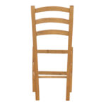 Coffee shop chair Paros solid beech wood polish walnut 41x42x92cm - Слика 5