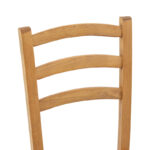 Coffee shop chair Paros solid beech wood polish walnut 41x42x92cm - Слика 6