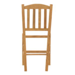 Coffee shop chair Damnir solid beech wood polish walnut 41x42x92cm - Image 5