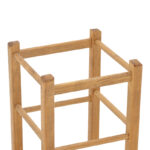 Coffee shop stool Oligor solid beech wood polish walnu 34x4x47cm - Слика 3