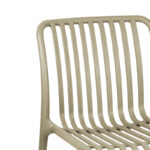 Bar stool Laudre pp in cappuccino shade 56x36x87cm - Слика 5