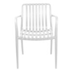 Armchair Zoi pp in white shade 58.5x54x80cm - Image 4