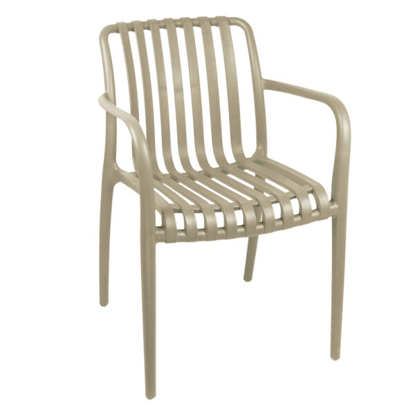 Armchair Zoi pp in cappuccino shade 58.5x54x80cm