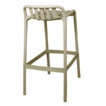 Bar stool Zoi pp in cappuccino shade 36x56x87cm - Слика 2
