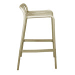 Bar stool Zoi pp in cappuccino shade 36x56x87cm - Слика 3
