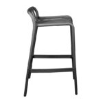 Zoi pp bar stool in anthracite shade 36x56x87cm - Image 3
