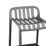 Zoi pp bar stool in anthracite shade 36x56x87cm - Image 5