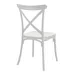 Stackable Crossie pp chair in white shade 38x46.5x82cm - Слика 2