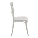 Stackable Crossie pp chair in white shade 38x46.5x82cm - Слика 3