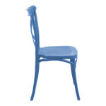 Crossie pp chair in blue shade 38x46.5x82cm - Image 3