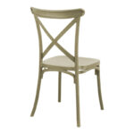 Crossie chair pp in cappuccino shade 38x46.5x82cm - Image 2