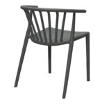 Zelma pp armchair in anthracite shade 55x53x73cm - Image 2