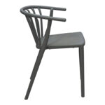 Zelma pp armchair in anthracite shade 55x53x73cm - Image 3