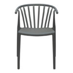 Zelma pp armchair in anthracite shade 55x53x73cm - Image 4