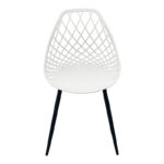 Suan pp chair in white shade and black metal leg 56x49x82cm - Слика 4