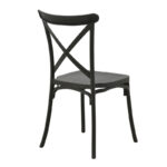 Crossie chair pp in dark grey shade 38x46.5x82cm - Слика 2