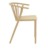Zelma pp armchair in light cappucino color 55x53x73cm - Image 3