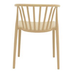Zelma pp armchair in light cappucino color 55x53x73cm - Image 5
