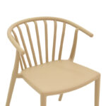 Zelma pp armchair in light cappucino color 55x53x73cm - Image 6