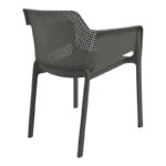Oviez pp armchair in anthracite shade 59x58x79cm - Image 2