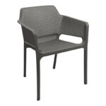 Oviez pp armchair in anthracite shade 59x58x79cm