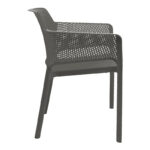 Oviez pp armchair in anthracite shade 59x58x79cm - Image 3
