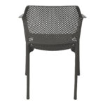 Oviez pp armchair in anthracite shade 59x58x79cm - Image 5