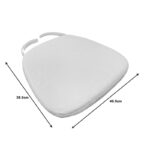 Kursi pillow fabric in white shade 40.5x38.5x4cm - Image 3