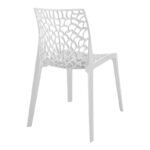 Hush stackable pp chair in white color 50x57x81cm - Image 2