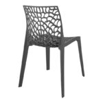 Hush stackable  pp chair in dark grey color 50x57x81cm - Image 2