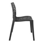 Hush stackable  pp chair in dark grey color 50x57x81cm - Image 3