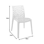 Hush stackable  pp chair in dark grey color 50x57x81cm - Image 6