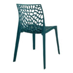Hush stackable pp chair in blue color 50x57x81cm - Image 2