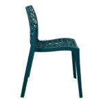 Hush stackable pp chair in blue color 50x57x81cm - Image 3