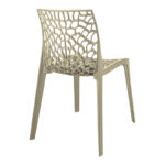 Hush stackable pp chair in cappuccino color 50x57x81cm - Image 2