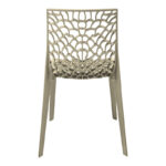 Hush stackable pp chair in cappuccino color 50x57x81cm - Image 5