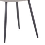 Chair Bella light grey fabric-black metal leg 43x52x88cm - Image 6