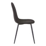 Chair Bella antracite fabric-black metal leg 43x52x88cm - Image 3