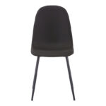 Chair Bella antracite fabric-black metal leg 43x52x88cm - Image 4